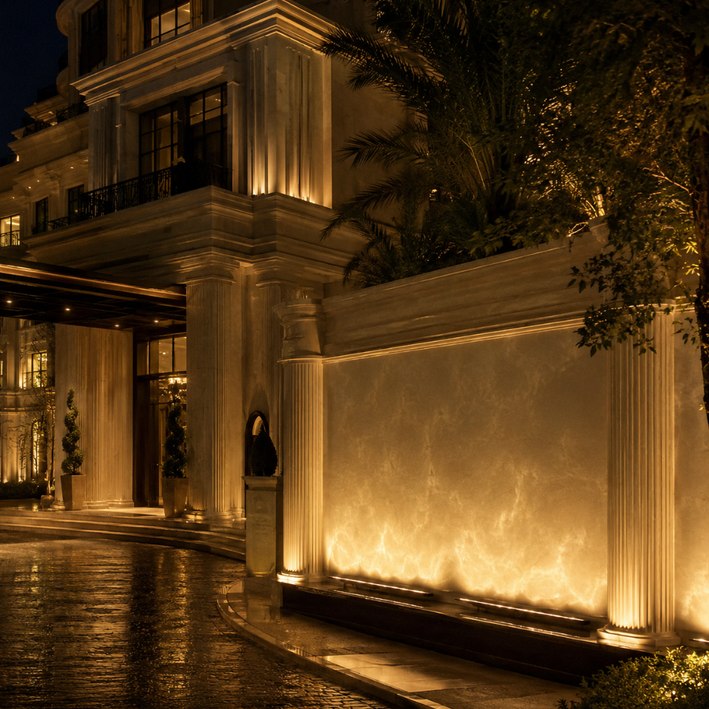 HaloWave | Fijación de Iluminación Exterior RGB Dinámico Vibrante