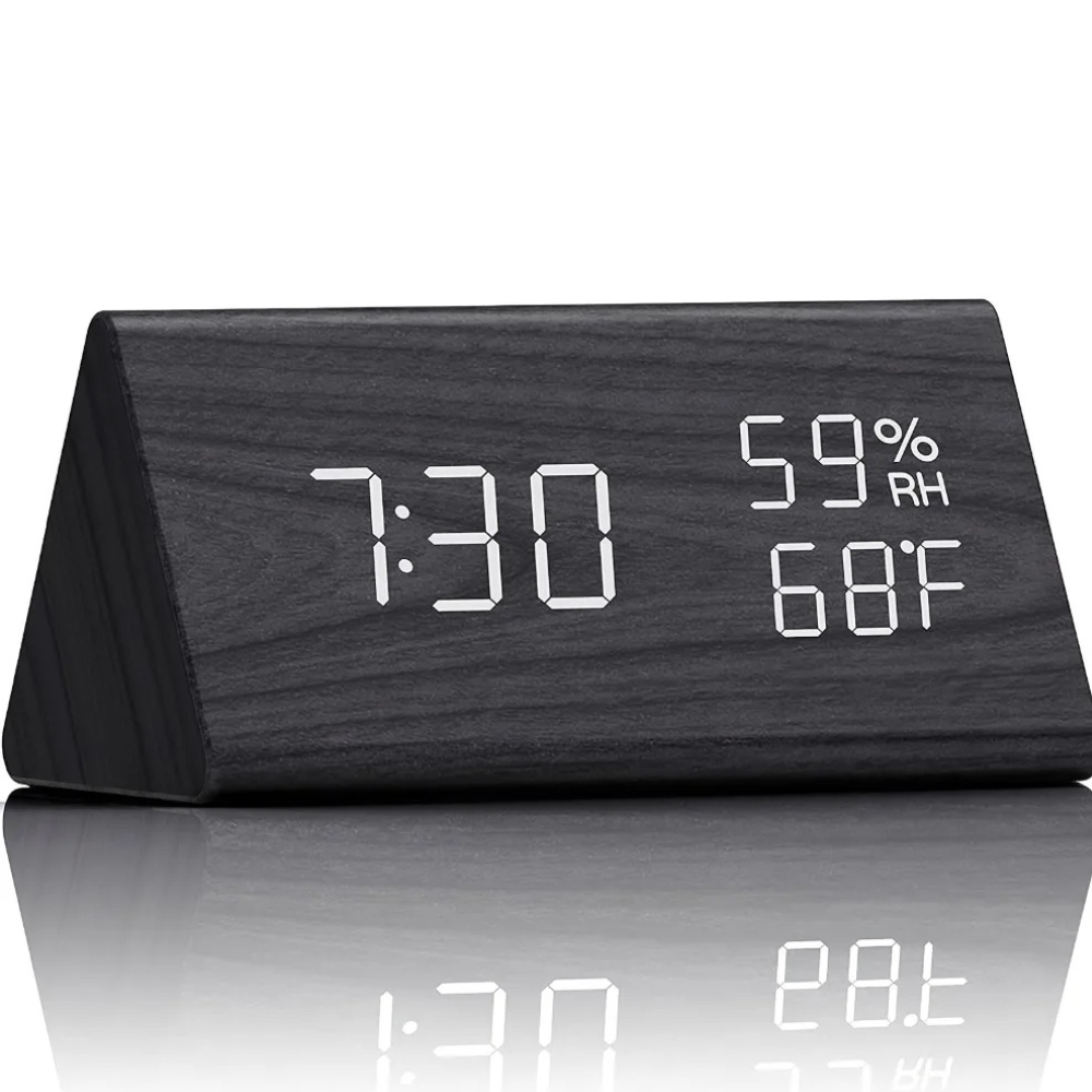EloraClock - Reloj Despertador Digital con Control de Sonido y Pantalla HD