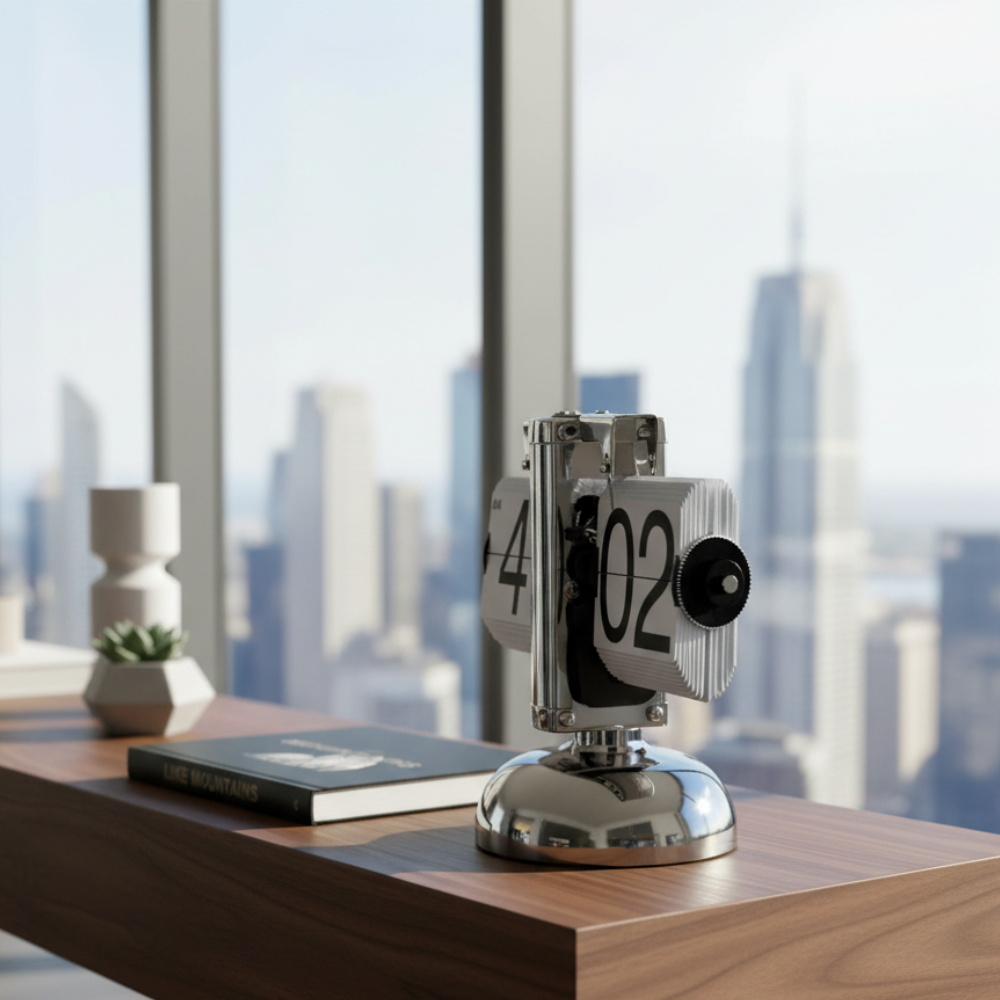 Reloj de Pared Retro Moderno - Elegante Reloj de Acero Inoxidable para Decoración del Hogar