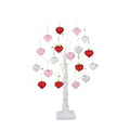 Árbol Decorativo LED con Colgantes en Forma de Corazón de Efecto Abeto