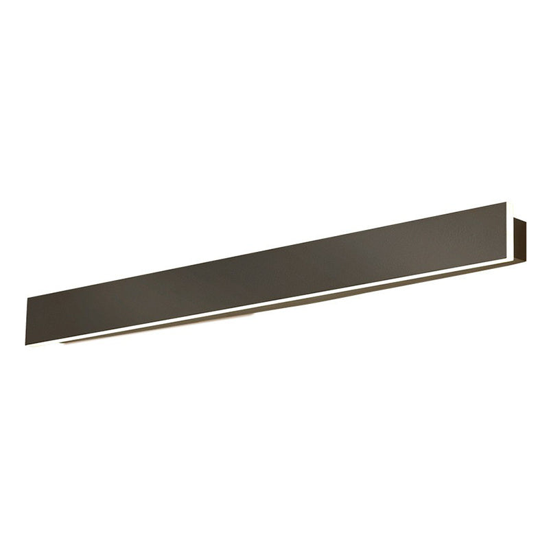Iluminación de pared LED lineal de aluminio contemporáneo lámpara de pared negra para la sala de estar | Brehn