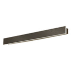 Iluminación de pared LED lineal de aluminio contemporáneo lámpara de pared negra para la sala de estar
