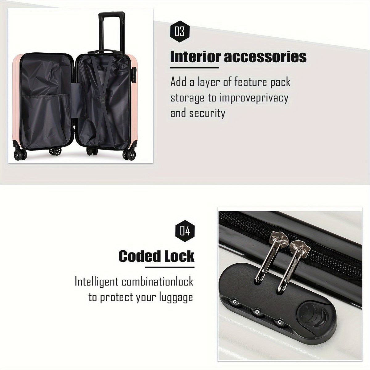 Maleta de Viaje Elegante con 4 Ruedas – Compacta y Resistente para Aventuras Mundiales