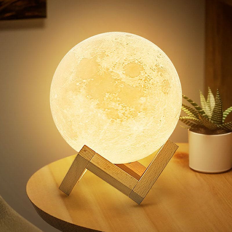 Orion | Lámpara de mesa LED con óptica lunar