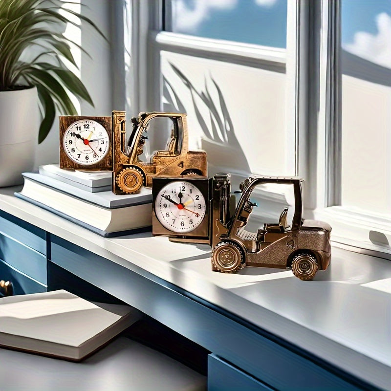 Reloj Despertador Retro Montacargas – Diseño Único y Creativo para Estudiantes y Decoración de Habitaciones