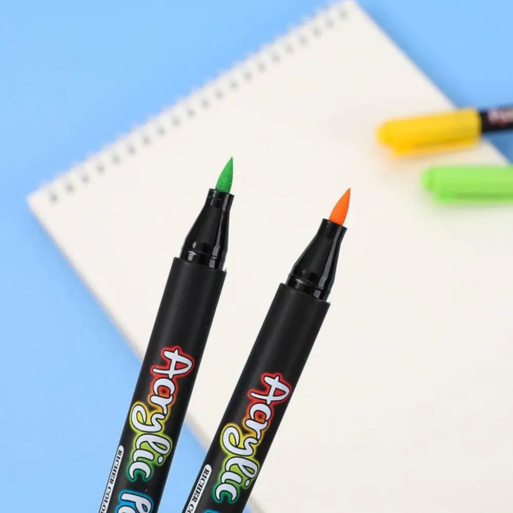 ArtFlow - Set de marcadores acrílicos de 12 piezas | 50% DESCUENTO