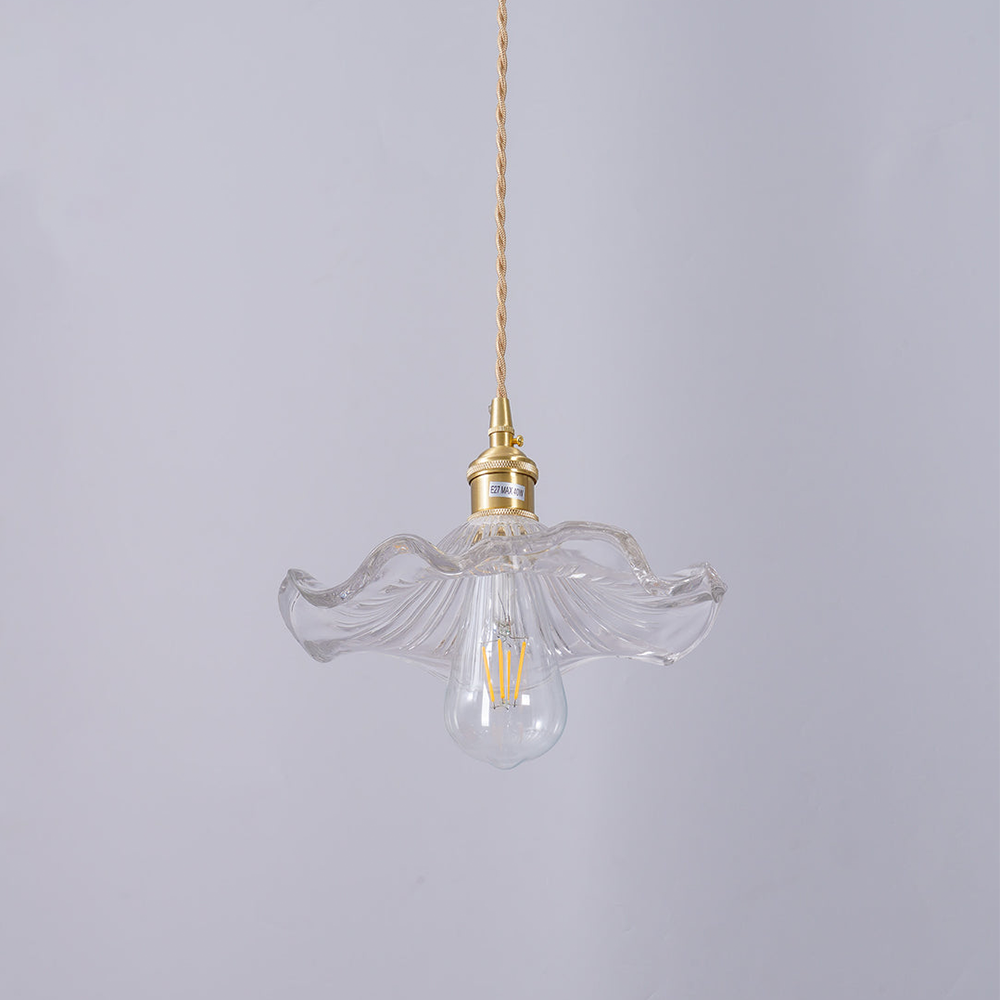 Lámpara colgante decorativa | Vidrio | Forma de flor