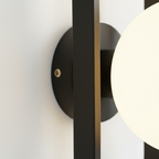 Aplique de Pared de Vidrio Elegante - Luz de Pared Moderna para una Atmosfera Acogedora en Interiores