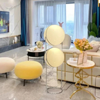 Colección Orbis | Lámpara de Pie Moderna y Elegante con Marco de Cromo para Decoración de Sala de Estar