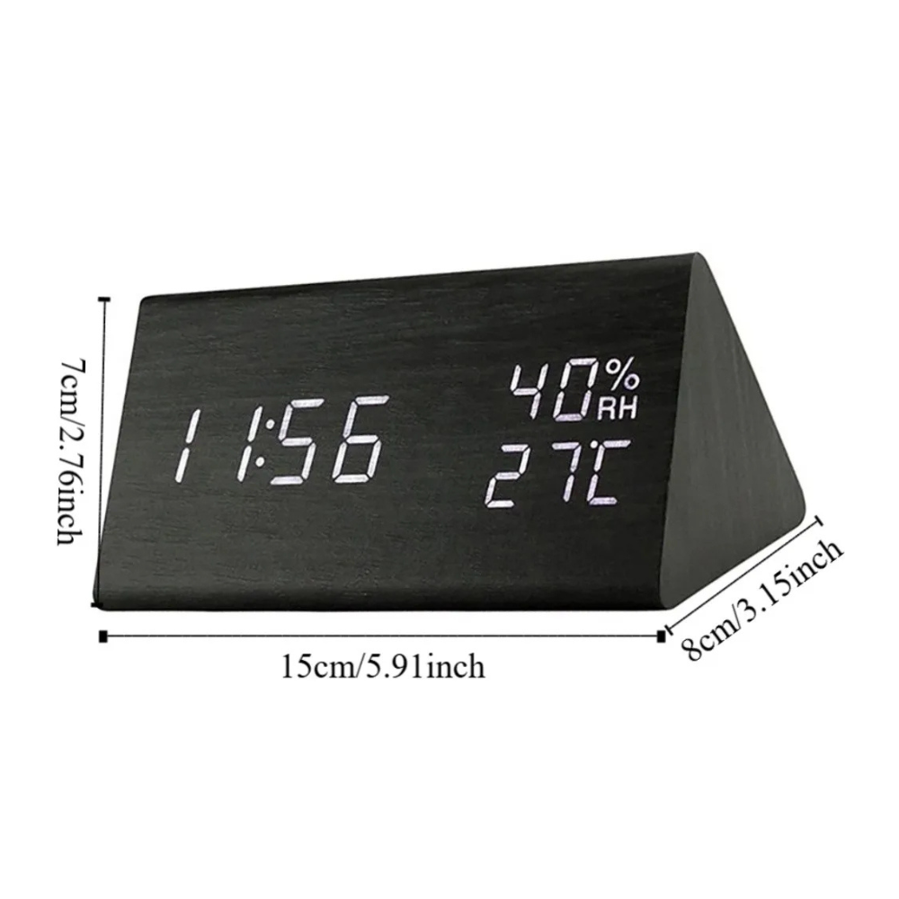 EloraClock - Reloj Despertador Digital con Control de Sonido y Pantalla HD