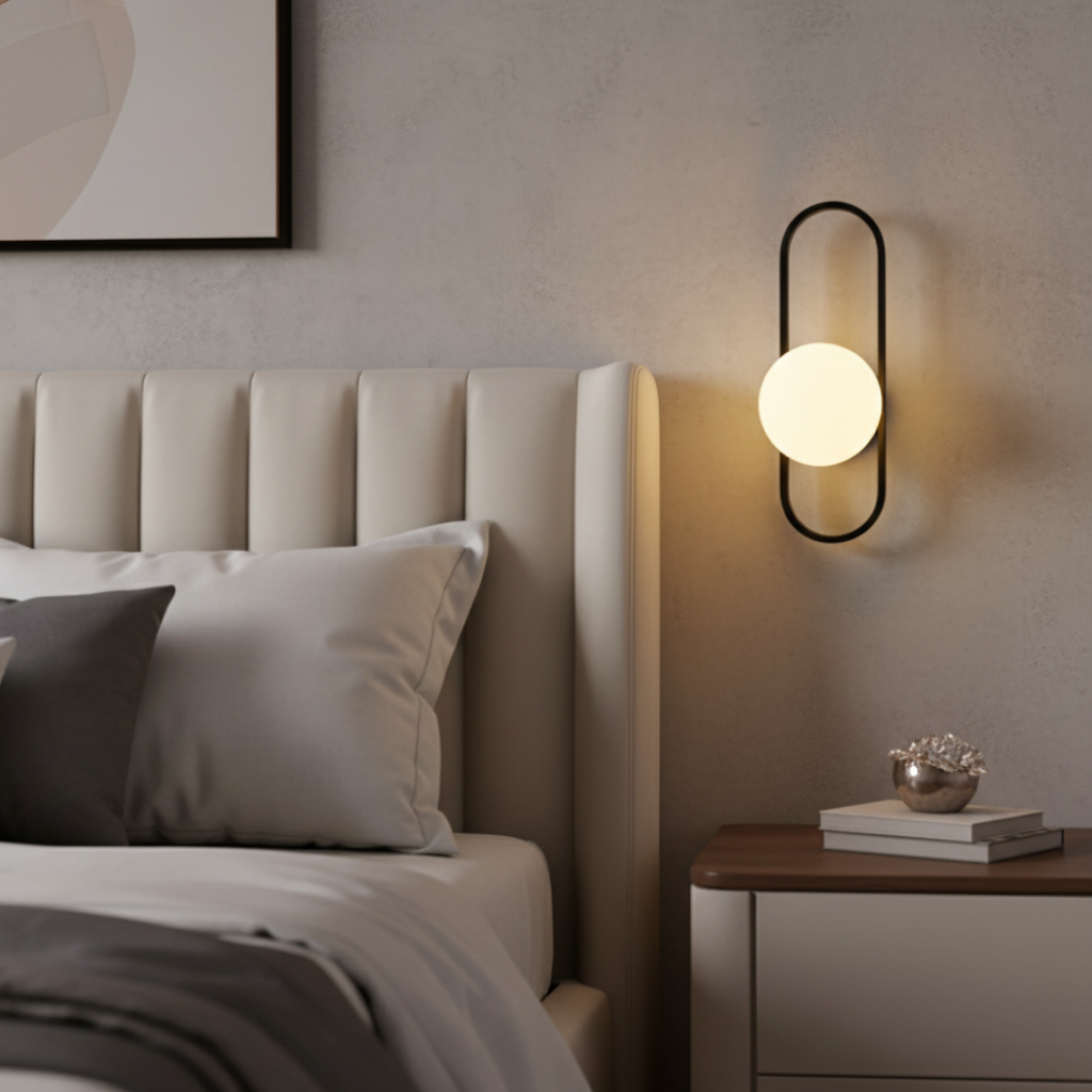 Aplique de Pared de Vidrio Elegante - Luz de Pared Moderna para una Atmosfera Acogedora en Interiores