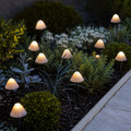 MushroomGlow | Luces de Cadena Solares Decorativas en Forma de Hongo para Decoración de Patio o Jardín