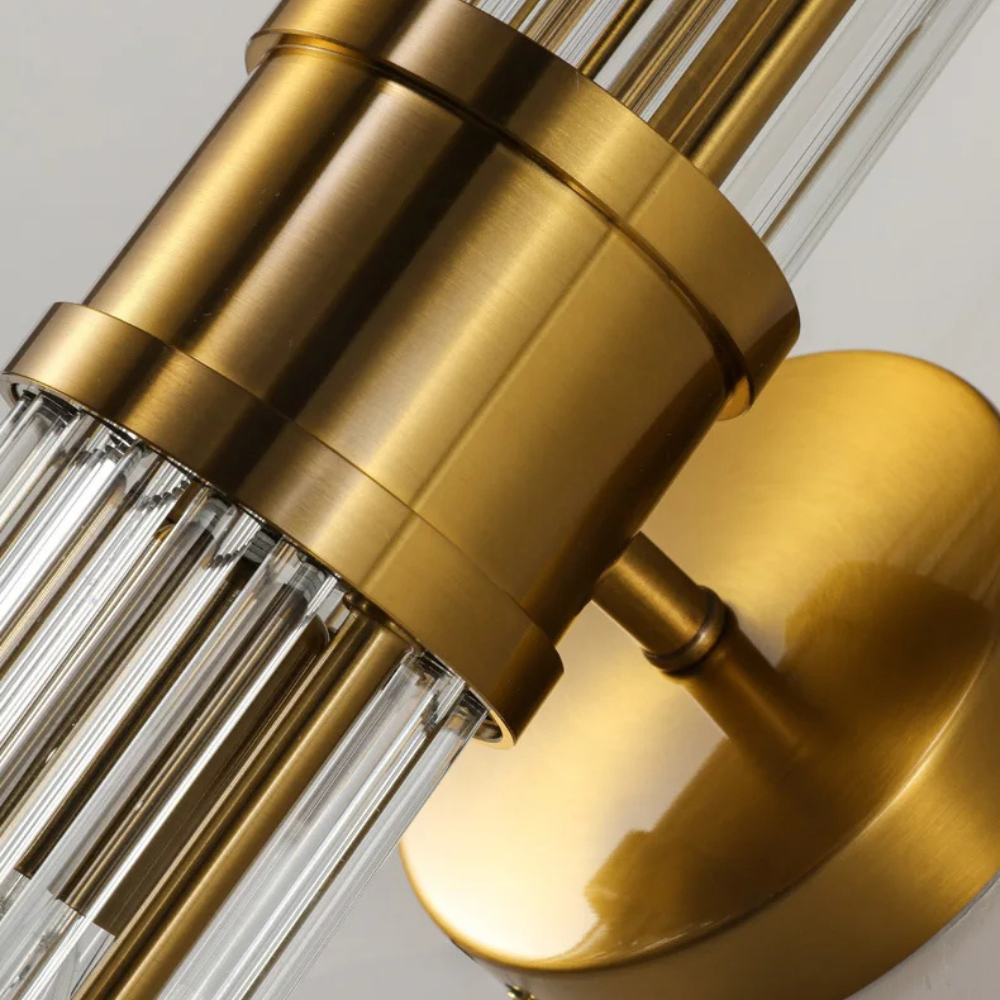 Luz de Pared de Baño Elegante en Oro - Aplique LED Moderno para Decoración de Baños Chic