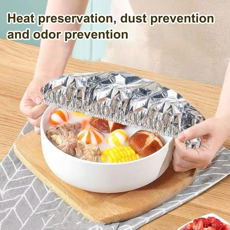 Cubiertas de Alimentos de Aluminio Aisladas