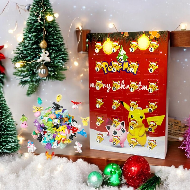 PokeWorld – Calendario de Adviento de Pokémon con Mini Figuras de Acción de Anime