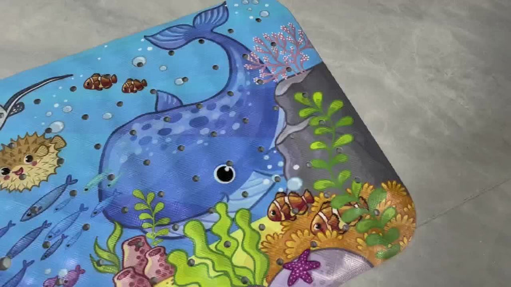 Alfombra de baño antideslizante extra larga – Lavable a máquina con ventosas