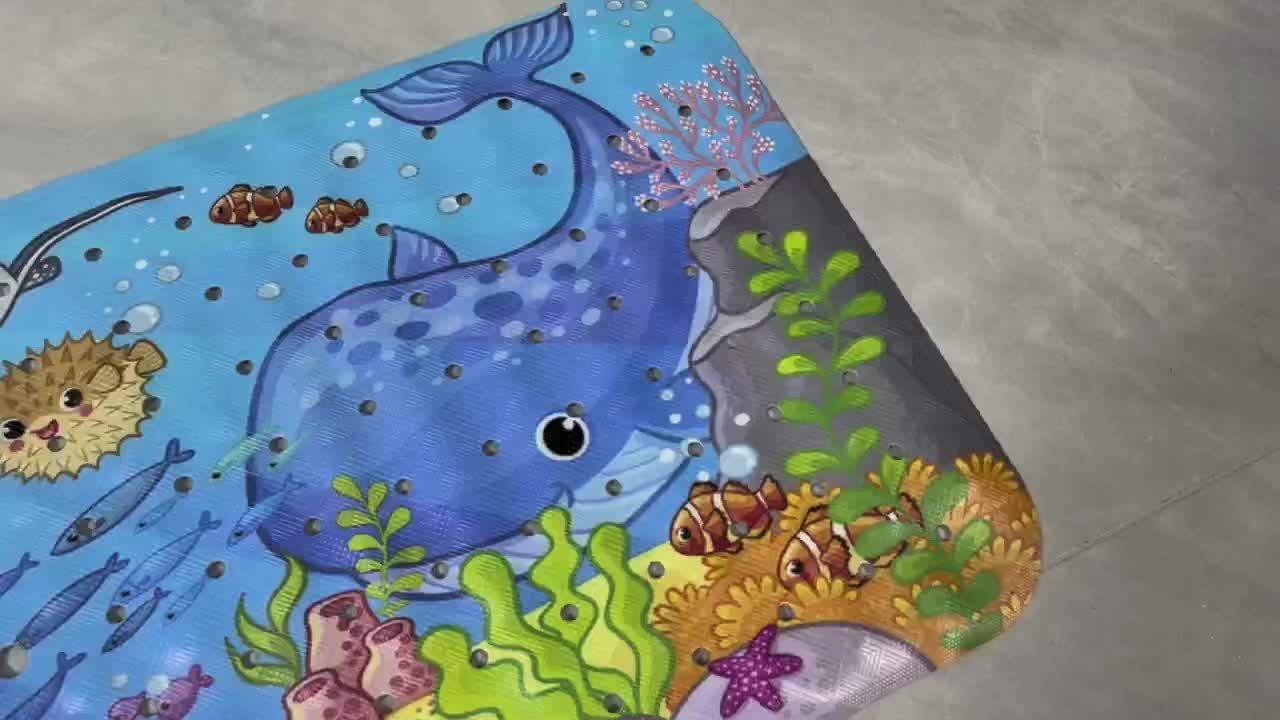 Alfombra de baño antideslizante extra larga – Lavable a máquina con ventosas