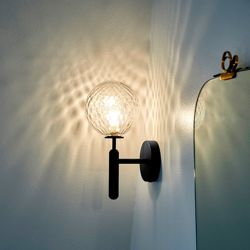 Lámpara de Pared de Vidrio con Balón para Escalera, Estilo Simple, Aplique de Pared | Brehn