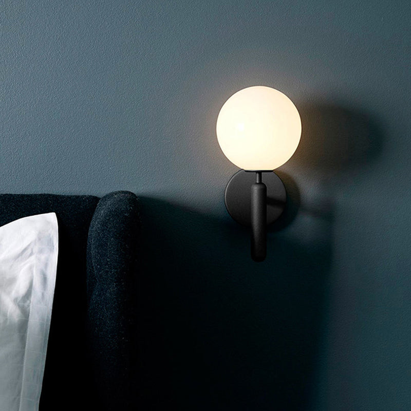 Lámpara de Pared de Vidrio con Balón para Escalera, Estilo Simple, Aplique de Pared | Brehn