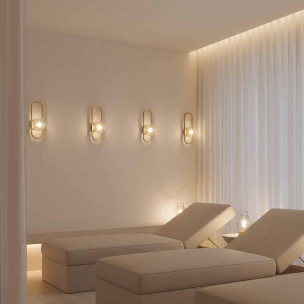 Aplique de Pared de Vidrio Elegante - Luz de Pared Moderna para una Atmosfera Acogedora en Interiores