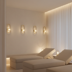 Aplique de Pared de Vidrio Elegante - Luz de Pared Moderna para una Atmosfera Acogedora en Interiores