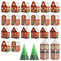 Cajas de Calendario de Adviento de Navidad – Embalaje Festivo con Diseño de Casa de Jengibre