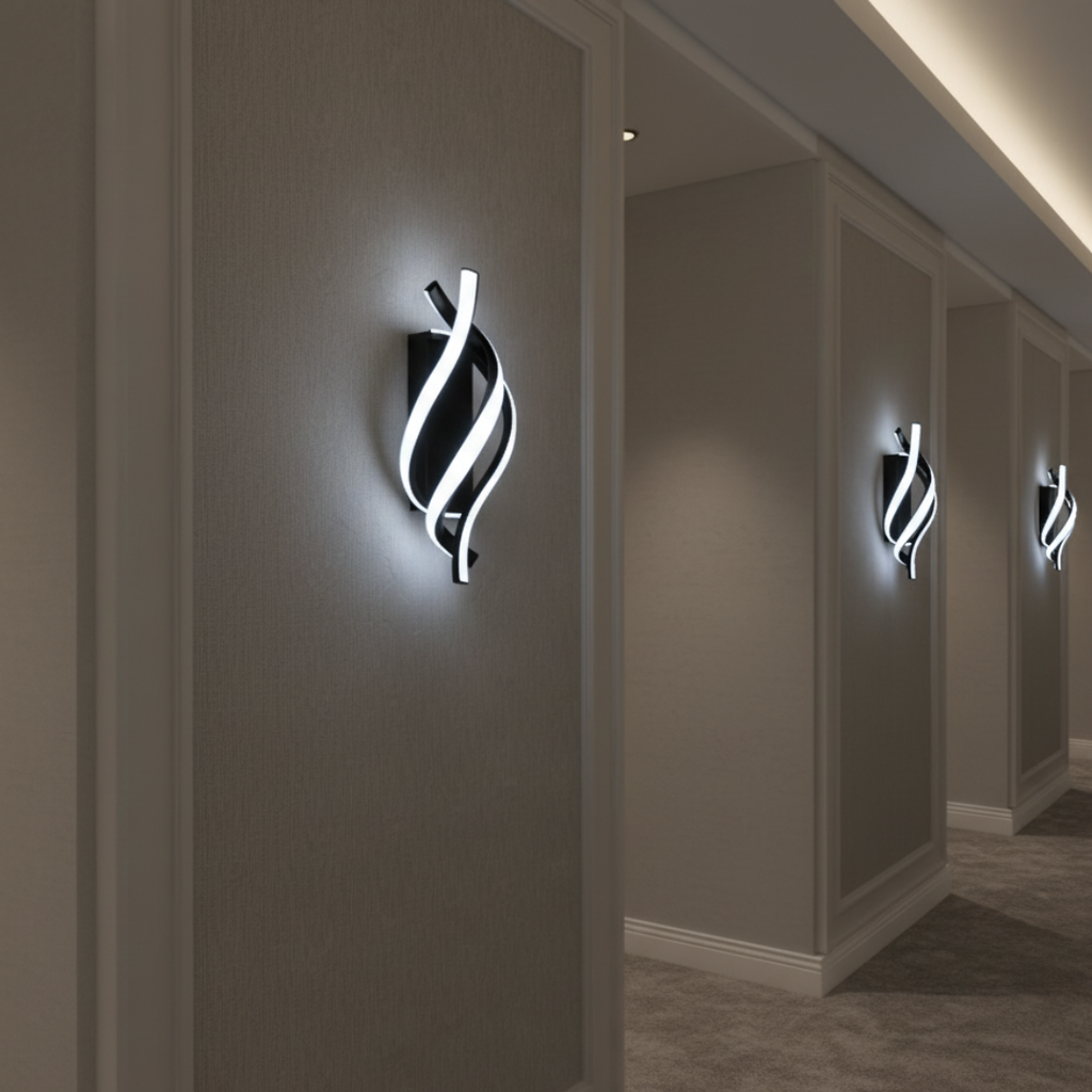 Aplique de Pared Moderno de Aluminio - Lámpara de Pared LED Minimalista para Iluminación Acogedora