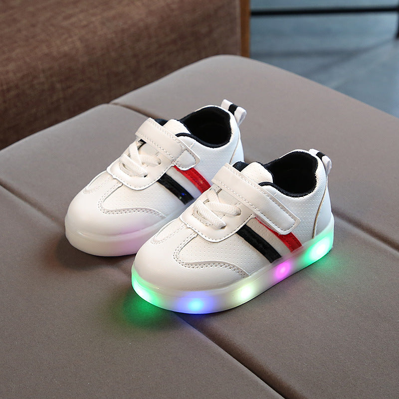 Zapatillas LED para niños con suela flexible