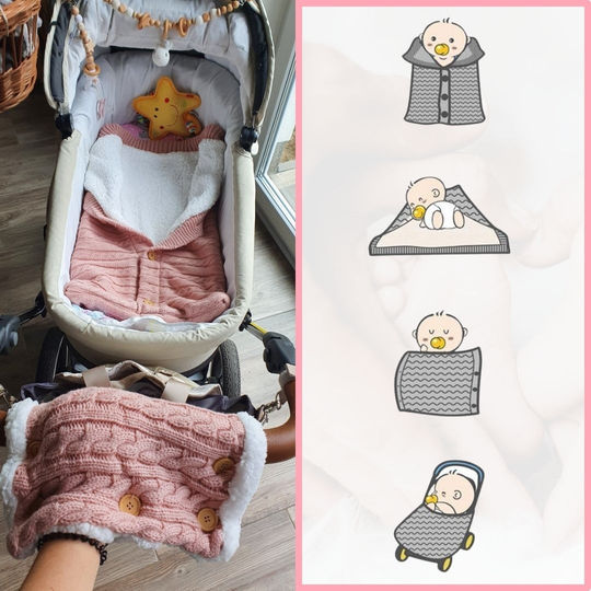 SnuggleNest Saco de Dormir para Bebés - Para Calor y Comodidad en el Cochecito