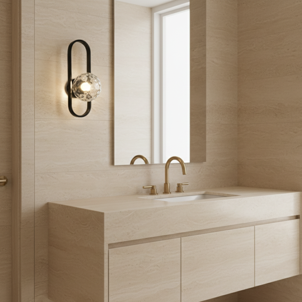 Aplique de Pared de Vidrio Elegante - Luz de Pared Moderna para una Atmosfera Acogedora en Interiores