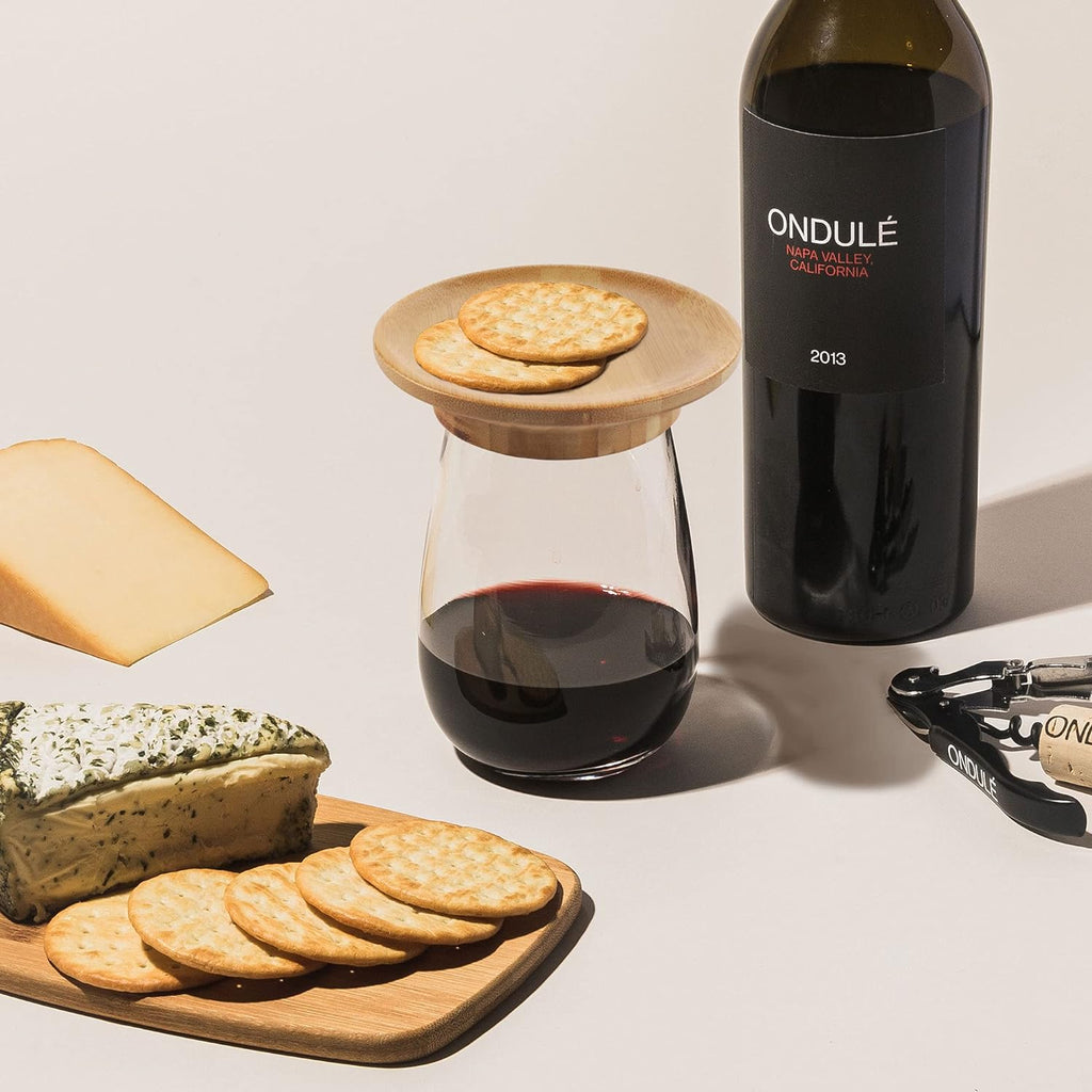 PerfekterGenuss - Tapa de Charcutería para Copa de Vino | 1+3 GRATIS