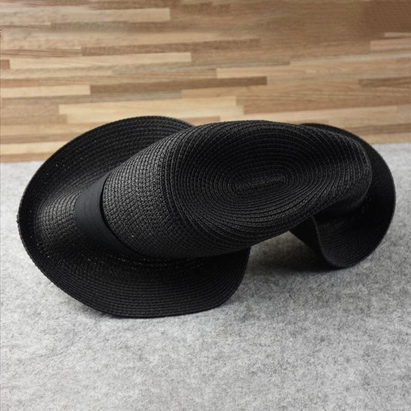 Hugo - Sombrero panamá elegante hecho a mano para estilo y protección solar