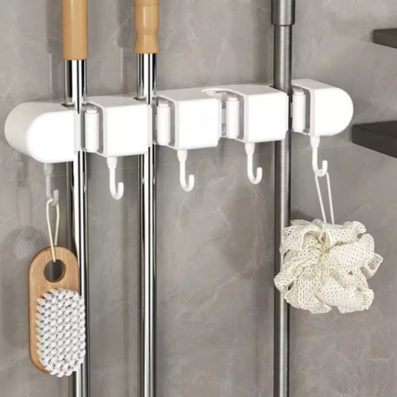 Soporte de pared versátil para herramientas del hogar