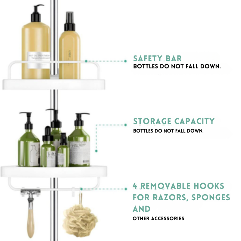 Estante de baño para una organización perfecta