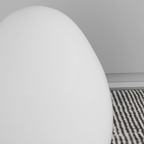 SolStone | Lámpara de Pie Escultural de Huevo Minimalista Moderna para Sala de Estar