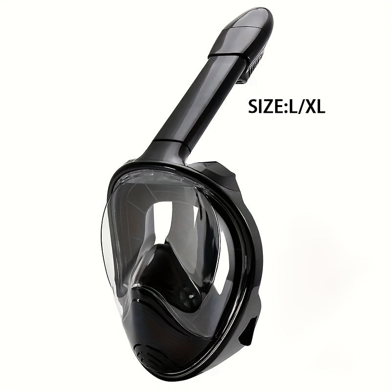 Máscara de Snorkel de Cara Completa – Visión Panorámica de 180° y Montaje para Cámara para una Experiencia Subacuática Perfecta