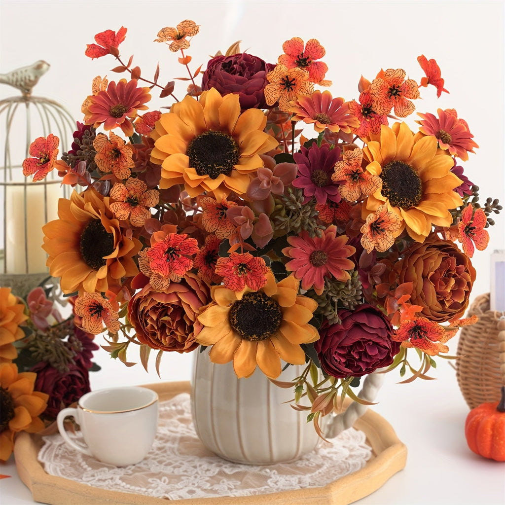 Set de Florero de Otoño – Colorido y Acogedor para Cualquier Espacio