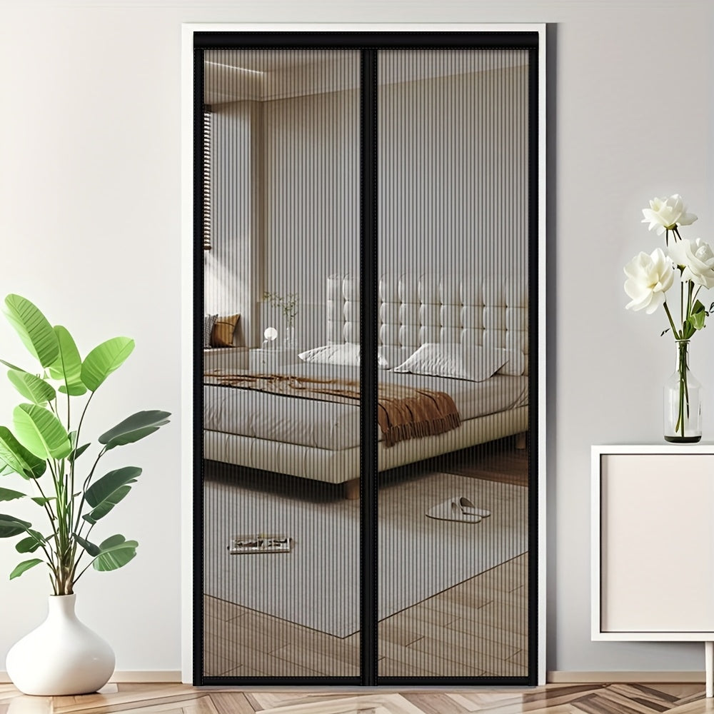 MAGNAMESH – Cortina de Pantalla Mosquitera Magnética para Protección de Puertas Sin Manos