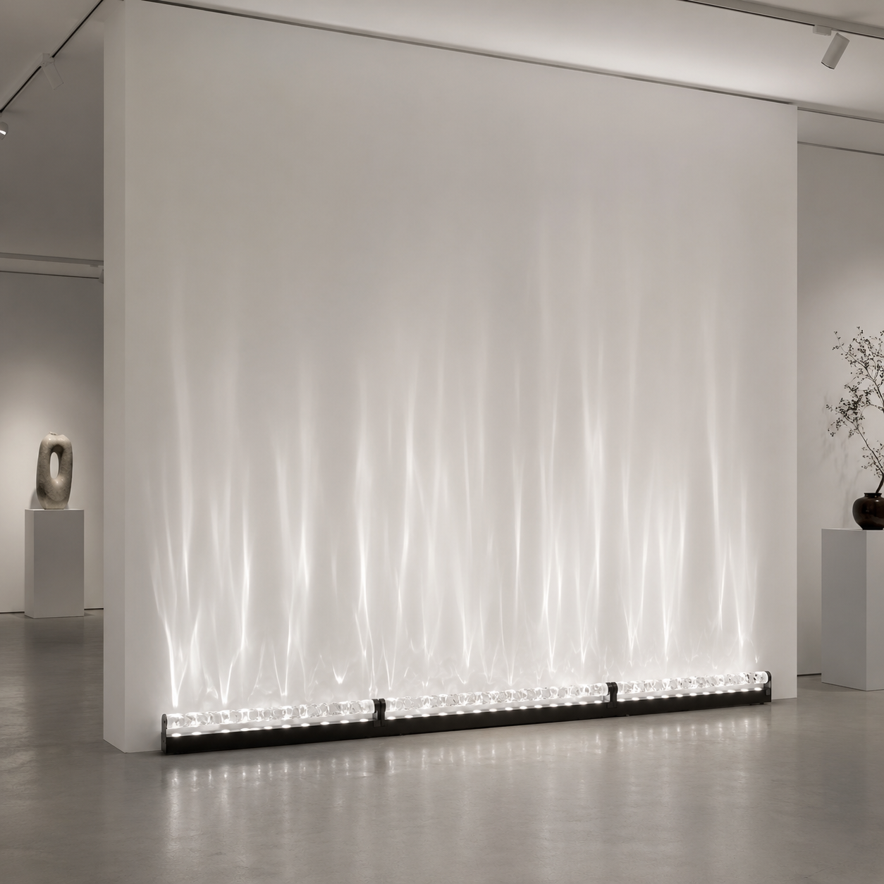 WaveScape | Elegante Lámpara de Pared Dinámica de Olas Oceánicas