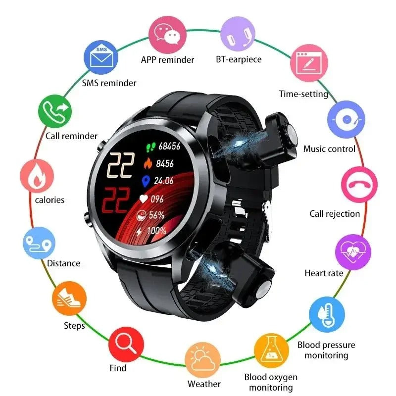 SmartFusion - Reloj inteligente con auriculares TWS | 50% DESCUENTO
