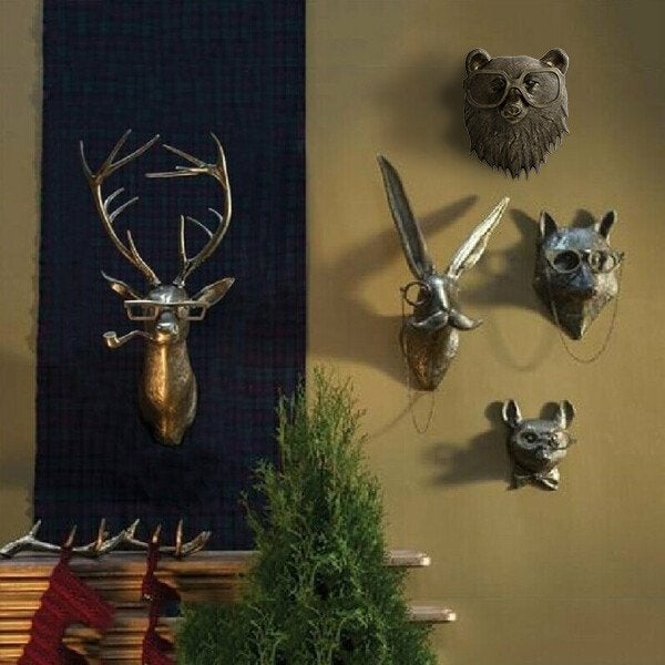 Decoración de Cabezas de Animales para Pared en Casa