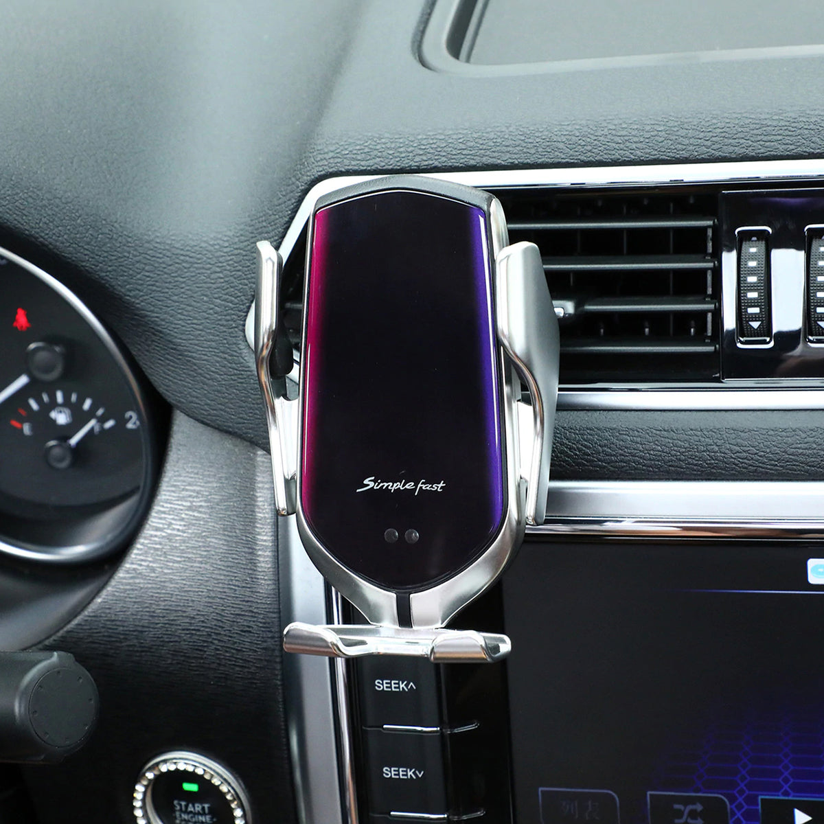 PREMIUM - Soporte para teléfono automático con carga inalámbrica