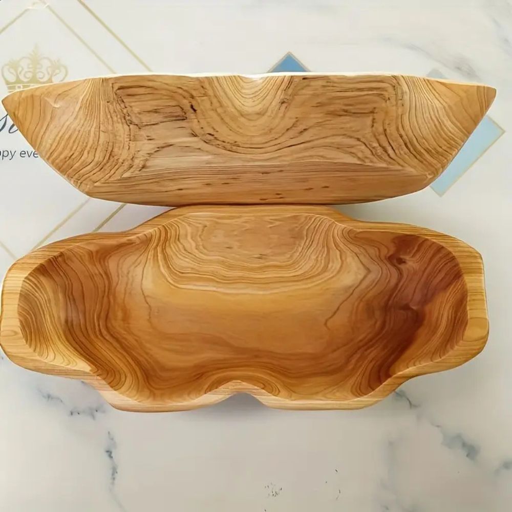 WOODARC – Bandeja de madera con estructura de madera en forma de arco para un estilo de servicio natural y rústico