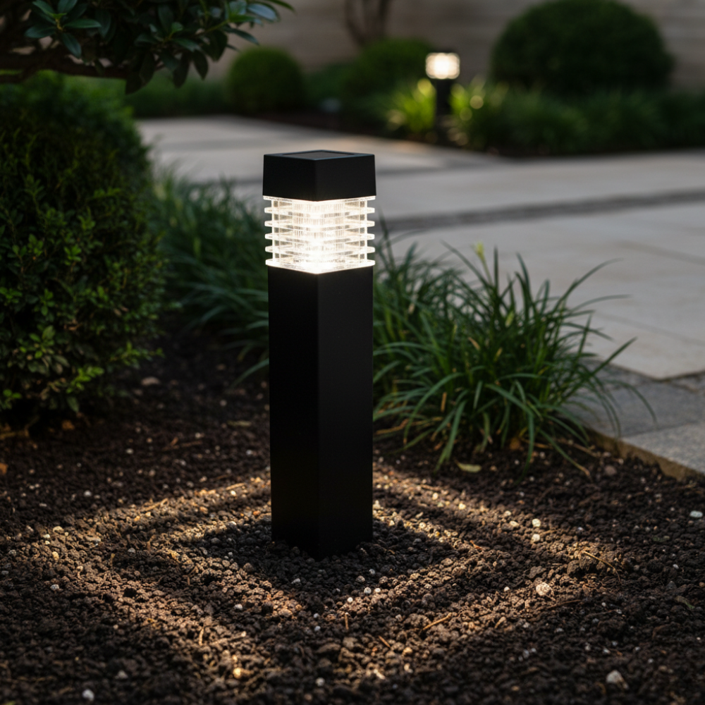 Luces de Sendero Solares Modernas | Diseño Ecológico LED Resistente a la Intemperie para Jardín o Patio
