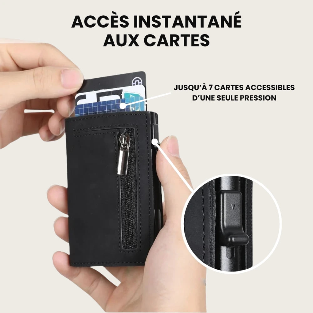 Billetera compacta segura anti-RFID