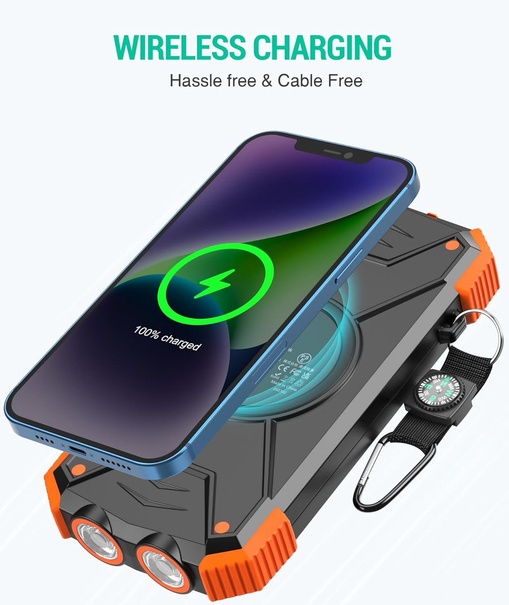 Rivanta Solar-Powerbank Batería de Emergencia IPX4 | Kalsten