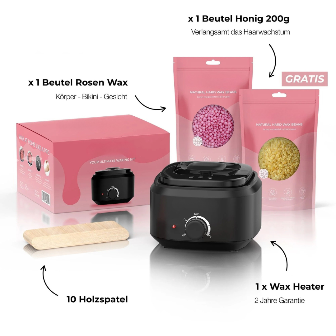 Kit de cera suave para una piel lisa