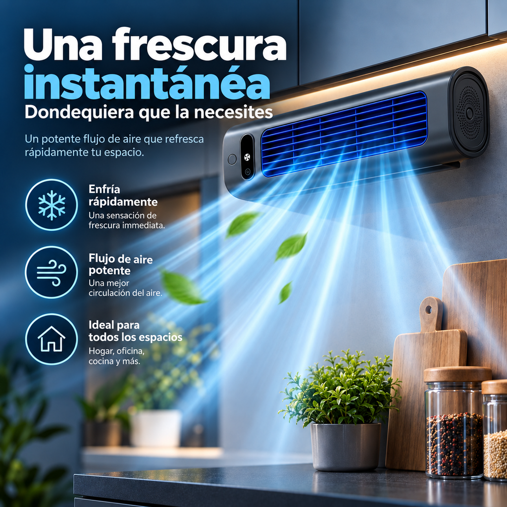 AirWave – Ventilador de torre recargable