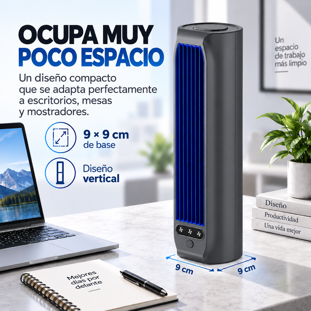 AirWave – Ventilador de torre recargable