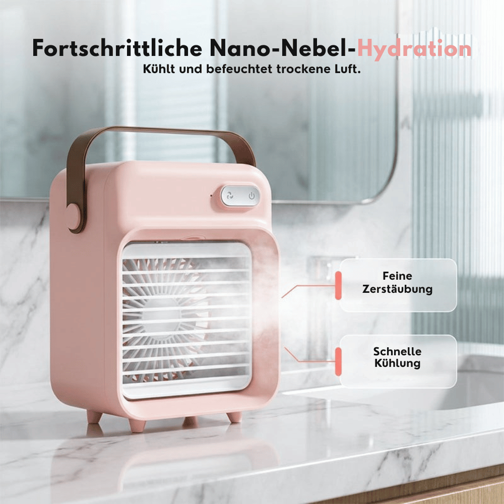 AeroMist — Ventilador de Nano-Niebla Portátil | 50% DESCUENTO